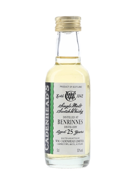 Benrinnes 25 Year Old Cadenhead's 5cl / 53%