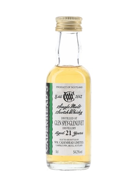 Glen Spey Glenlivet 21 Year Old Cadenhead's 5cl / 54.2%