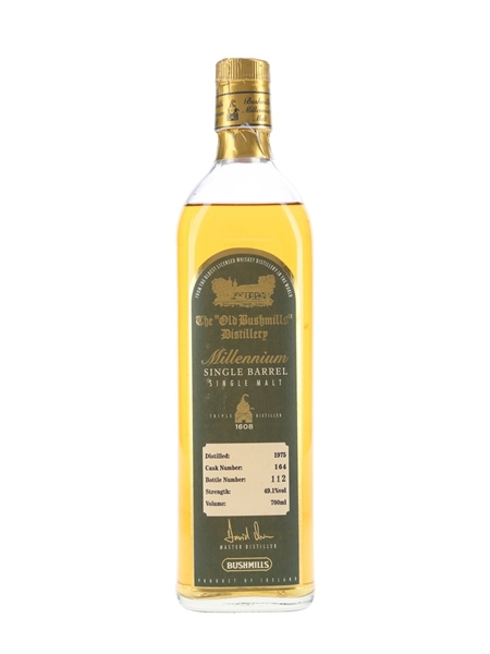 Bushmills 1975 Millennium Cask Number 164 70cl / 49.1%