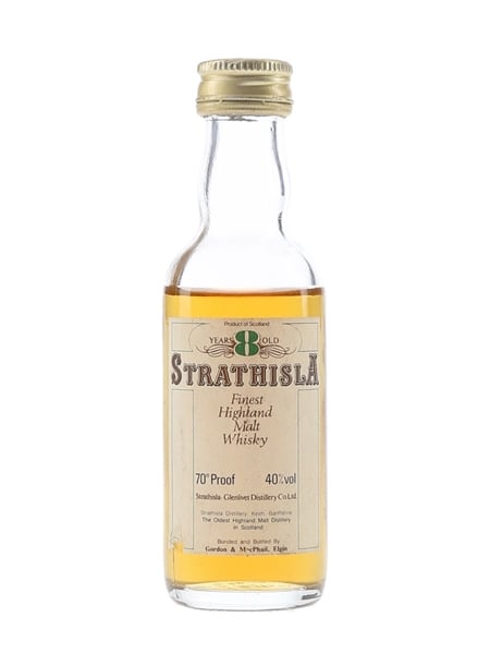 Strathisla 8 Year Old Bottled 1970s - Gordon & MacPhail 5cl / 40%