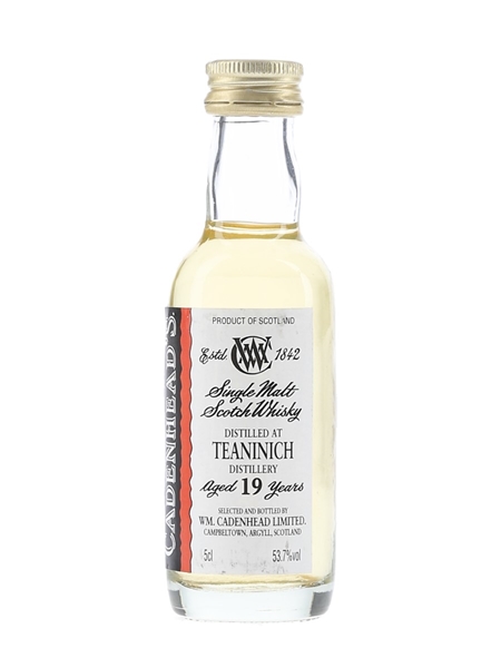 Teaninich 19 Year Old Cadenhead's 5cl / 53.7%