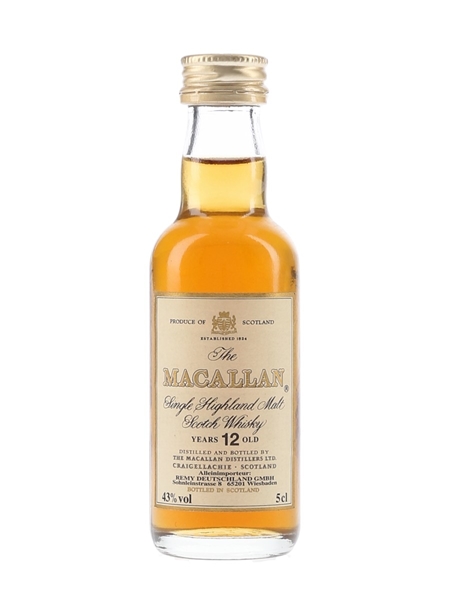 Macallan 12 Year Old Bottled 1980s 5cl / 43%