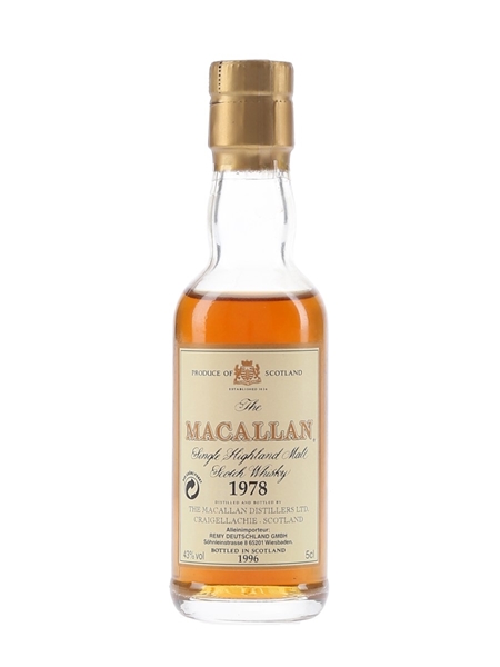 Macallan 1978 Bottled 1996 5cl / 43%