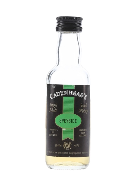 Cardhu 13 Year Old Bottled 1990s-2000s - Cadenhead's 5cl / 56.9%