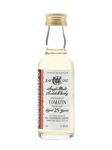 Tomatin 25 Year Old Cadenhead's 5cl / 51.9%