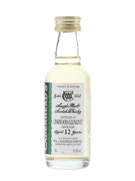 Linkwood Glenlivet 12 Year Old Cadenhead's 5cl / 57.8%