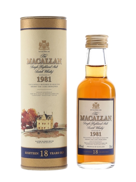 Macallan 1981 18 Year Old  5cl / 43%