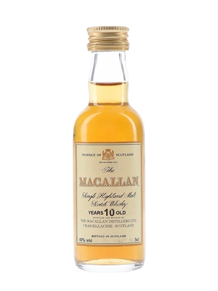 Macallan 10 Year Old Bottled 1980s 5cl / 40%