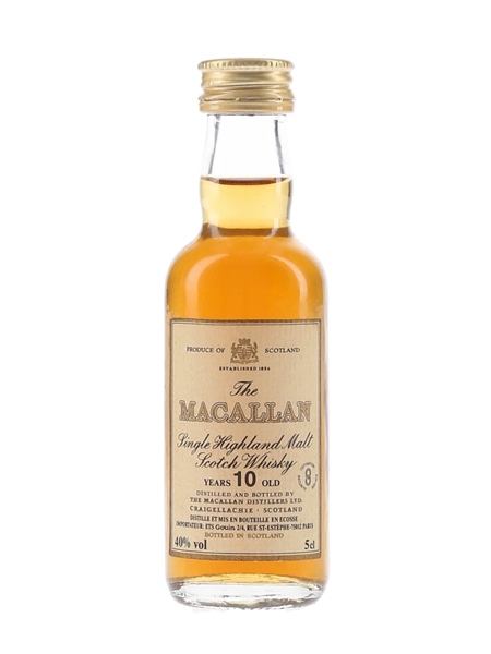 Macallan 10 Year Old Bottled 1980s 5cl / 40%