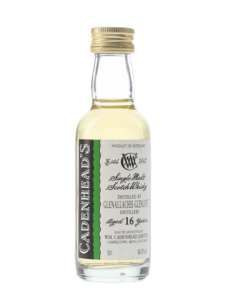 Glenallachie Glenlivet 16 Year Old Cadenhead's 5cl / 60.8%