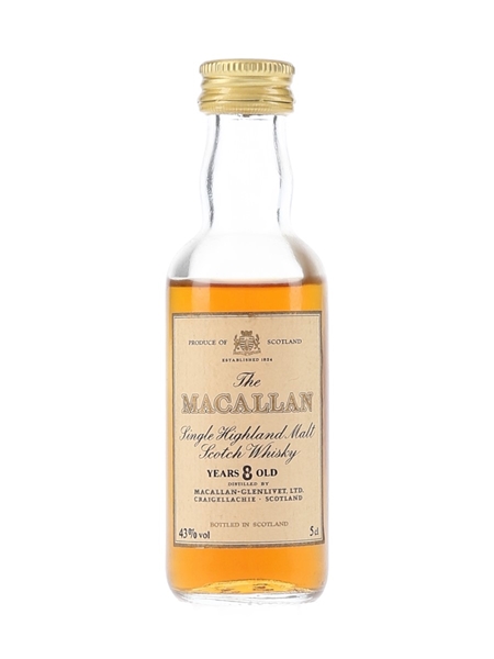 Macallan 8 Year Old Bottled 1980s 5cl / 43%