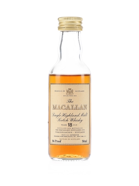 Macallan 18 Year Old Bottled 1980s 5cl / 43%