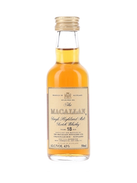 Macallan 18 Year Old Bottled 1980s-1990s 5cl / 43%