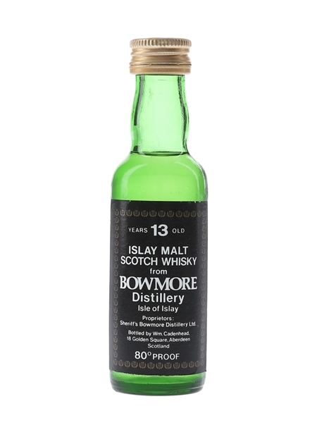 Bowmore 13 Year Old Bottled 1970s - Cadenhead's 5cl / 46%