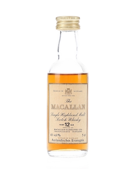 Macallan 12 Year Old Bottled 1980s 5cl / 43%