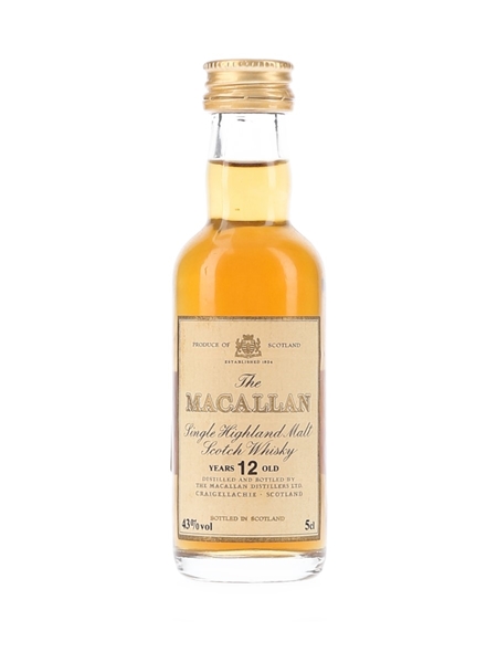 Macallan 12 Year Old Bottled 1980s 5cl / 43%