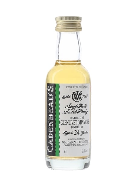 Glenlivet (Minmore) 24 Year Old Cadenhead's 5cl / 53.9%