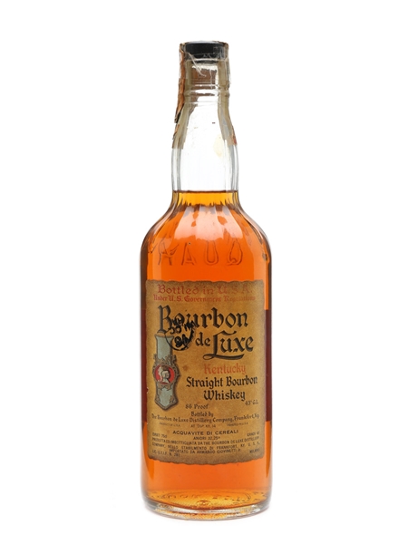 Bourbon De Luxe Kentucky Straight Bottled 1970s 75cl / 43%