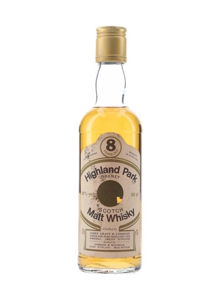 Highland Park 8 Year Old Bottled 1990s - Gordon & MacPhail 35cl / 40%