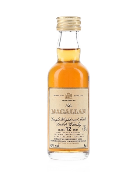 Macallan 12 Year Old Bottled 1980s 5cl / 43%