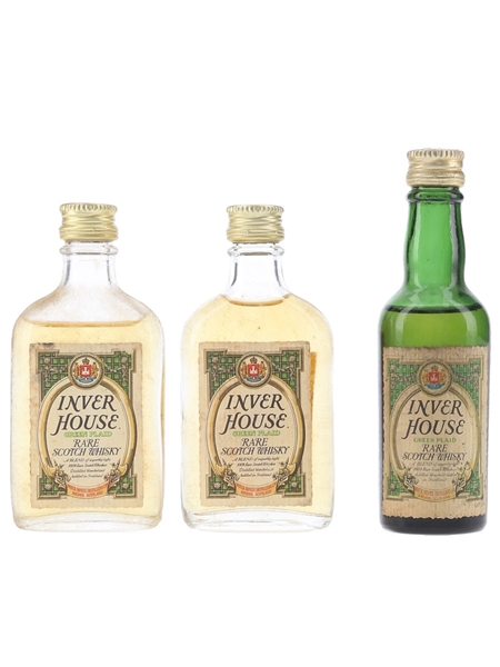 Inver House Green Plaid Bottled 1960s 3 x 4cl / 40%