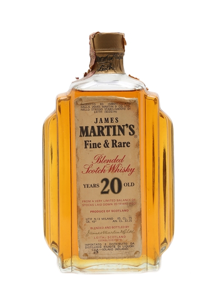 James Martin's 20 Years Old Bottled 1970s 75cl