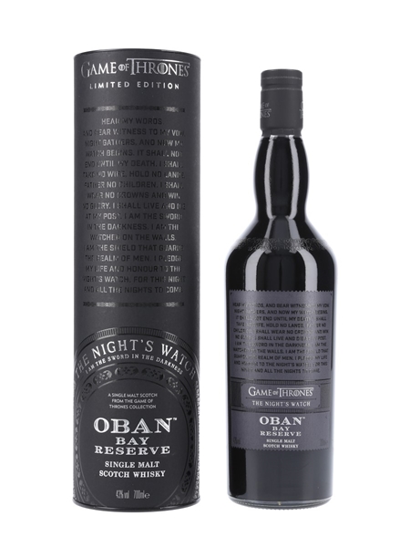 Oban Bay Reserve Game Of Thrones - The Night's Watch 70cl / 43%