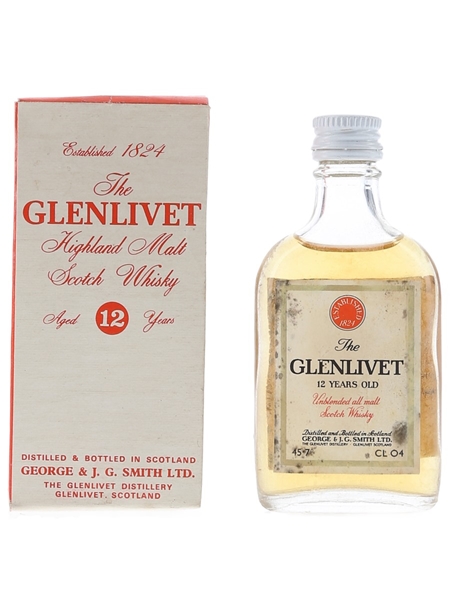 Glenlivet 12 Year Old Bottled 1960s - Baretto Import 4cl / 45.7%