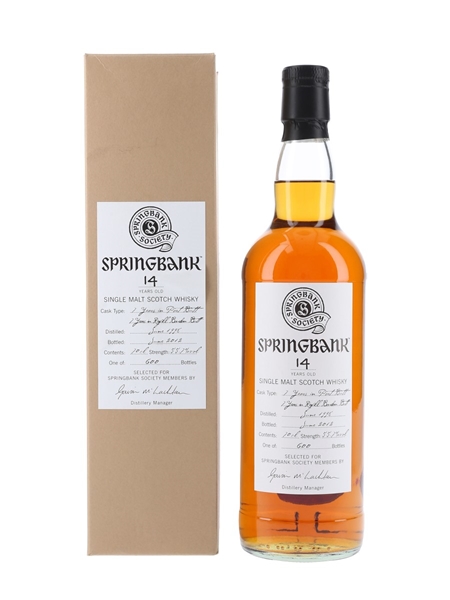 Springbank 1998 14 Year Old - Springbank Society 70cl / 55.7%