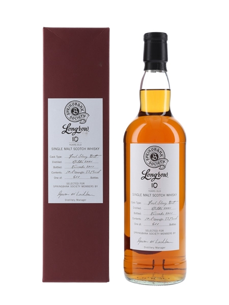 Longrow 2001 10 Year Old - Springbank Society 70cl / 53.9%