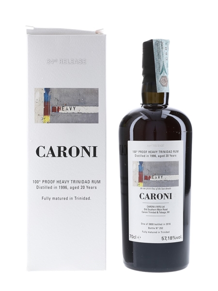 Caroni 1996 20 Year Old 100 Proof Heavy Rum Bottled 2016 - Velier 70cl / 57.18%