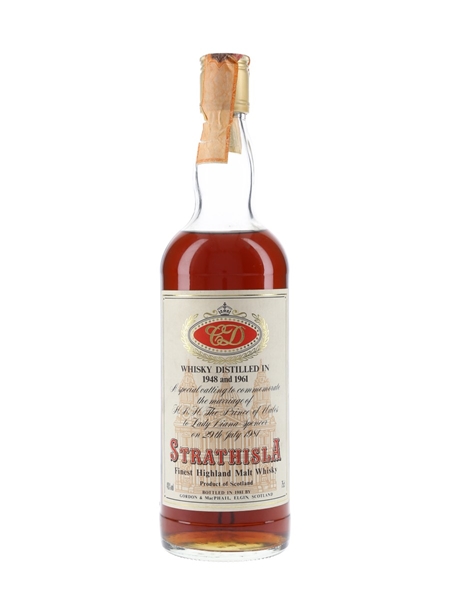 Strathisla 1948 & 1961 Royal Wedding Bottled 1981 - Pinerolo 75cl / 40%