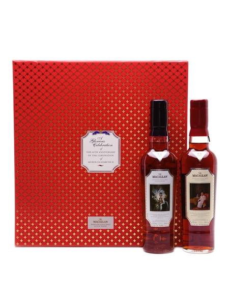 Macallan Coronation 60th Anniversary Of Queen Elizabeth II 2 x 35cl