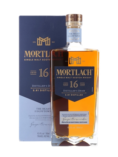 Mortlach 16 Year Old Distiller's Dram Travel Retail Exclusive 70cl / 43.4%