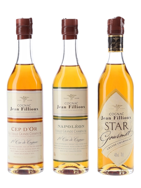 Jean Fillioux Cep D'Or, Napoleon & Star Gourmet  3 x 20cl / 40%