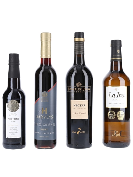 Assorted Sherry Fino & Pedro Ximenez 37.5cl, 50cl & 2 x 75cl