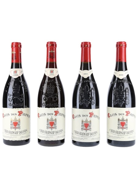 Clos Des Papes 1999, 2000, 2005 & 2006 Mini Vertical - Chateauneuf Du Pape 4 x 75cl