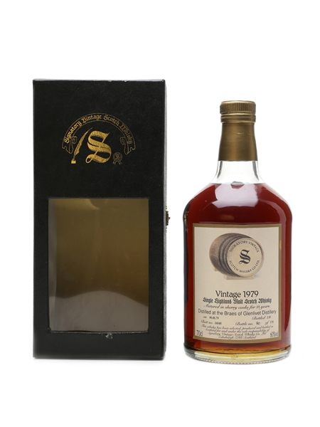 Braes of Glenlivet 1979 15 Year Old Bottled 1995 - Signatory Vintage 70cl