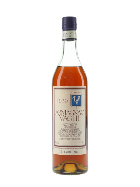 Baron De Sigognac 1939 Armagnac Vaghi Bottled 1988 70cl / 40%