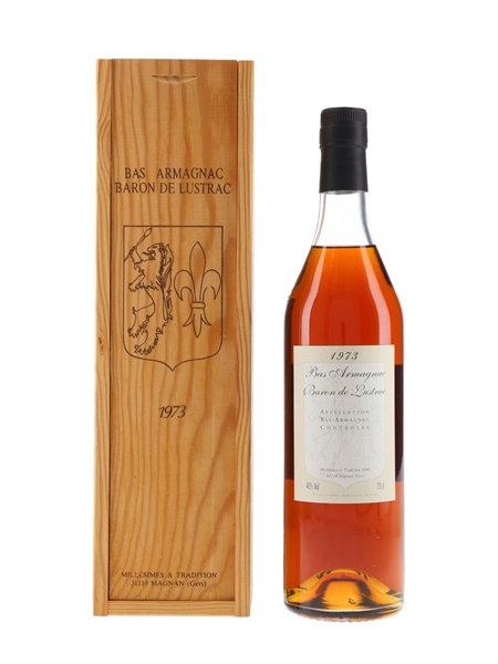 Baron De Lustrac 1973 Armagnac  70cl / 40%