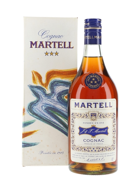 Martell 3 Star Bottled 1960s-1970s - Spirit 75cl / 40%