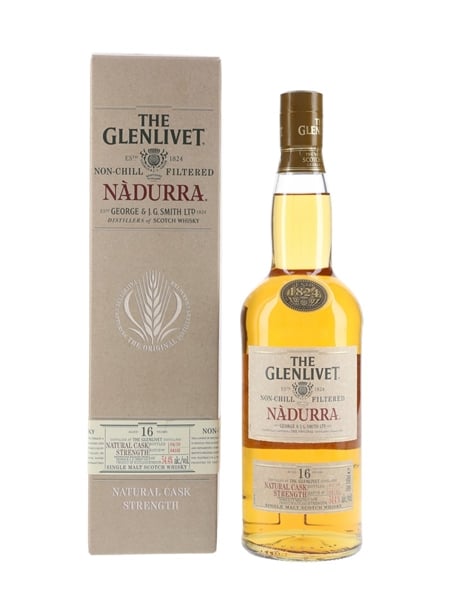 Glenlivet 16 Year Old Nadurra Bottled 2010 - Batch 0410J 70cl / 54.4%