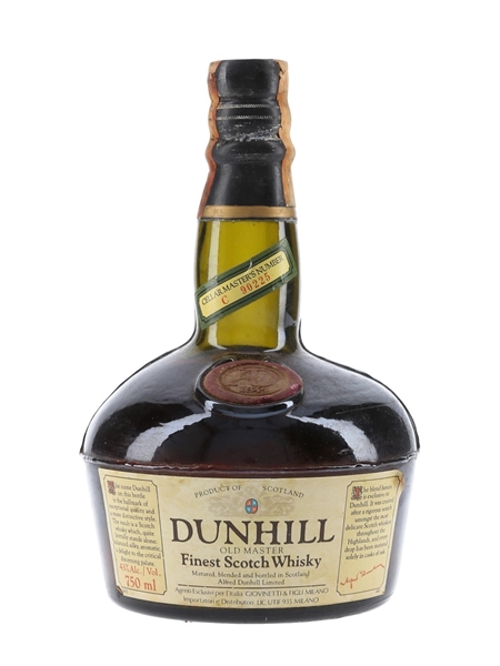 Dunhill Old Master Finest Scotch Whisky Bottled 1980s 75cl / 43%