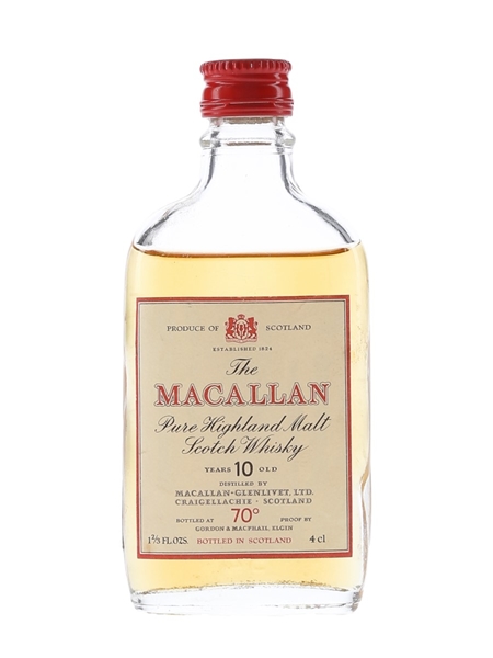 Macallan 10 Year Old Bottled 1970s - Gordon & MacPhail 4cl / 40%