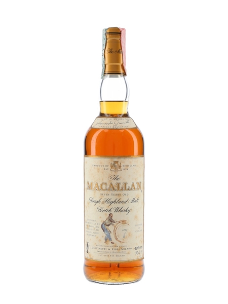 Macallan 7 Year Old Bottled 1990s - Giovinetti 70cl / 40%