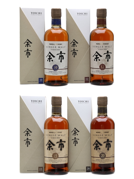 Nikka Yoichi 10, 12, 15 & 20 Year Old  4 x 70cl