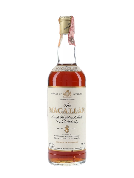 Macallan 8 Year Old Bottled 1980s - Rinaldi 75cl / 43%