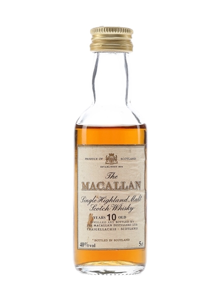 Macallan 10 Year Old Bottled 1980s 5cl / 40%