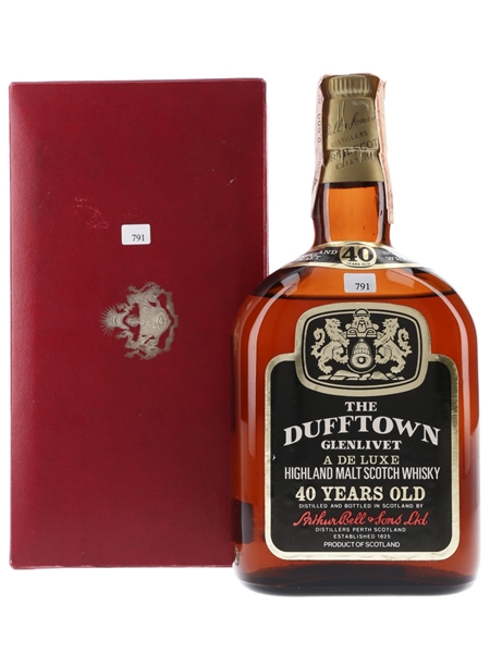 Dufftown Glenlivet 40 Year Old Bottled 1970s - Ghirlanda 75cl / 45.3%