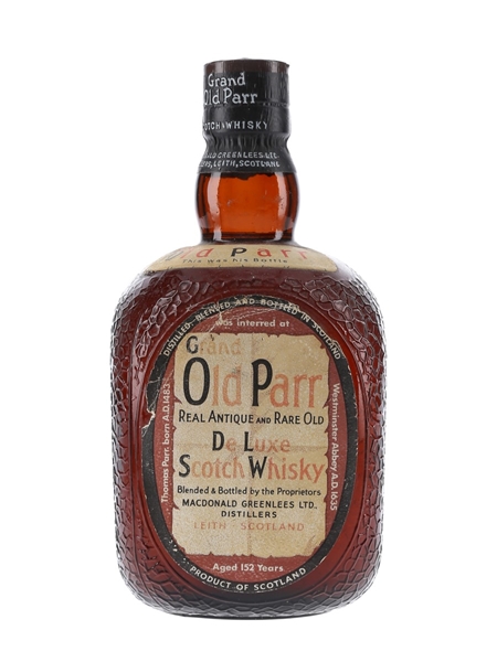 Grand Old Parr De Luxe Bottled 1960s 75cl